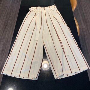 A New Day Drawstring Paper Bag Waist Wide Leg Pant Size Small